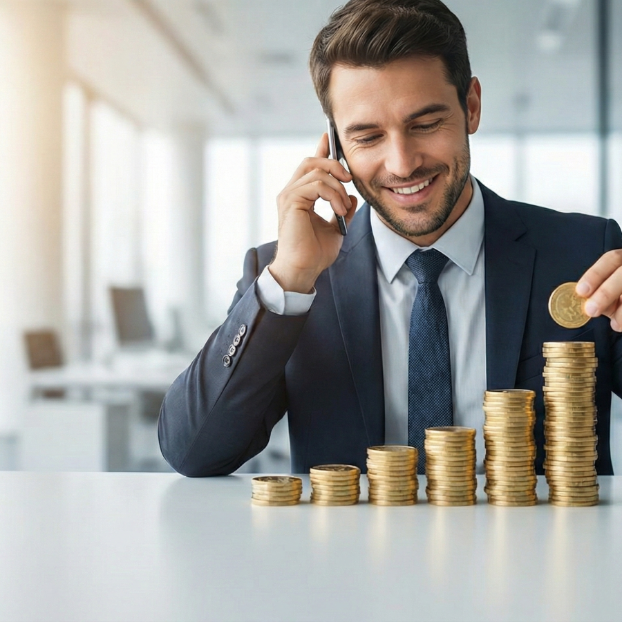 Telefonie für Geschäftskunden (KI-generiert)