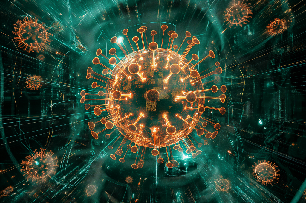Illustration: Computervirus