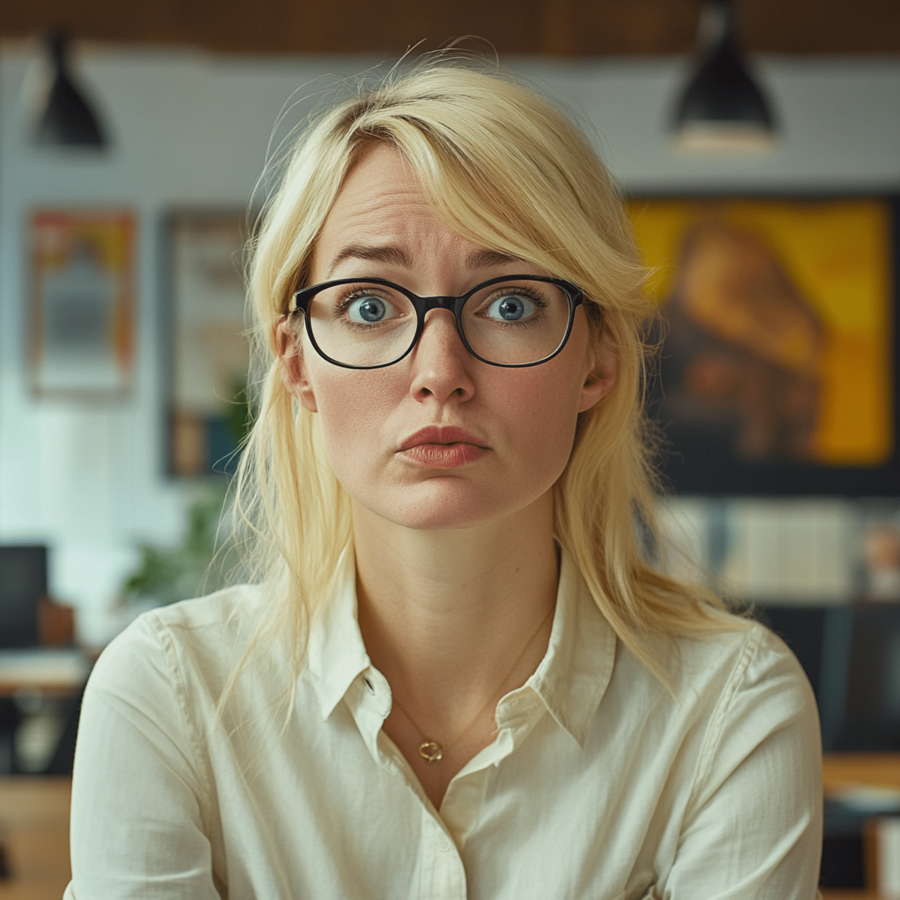 Illustation: Shocked Woman